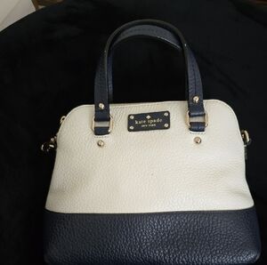 Kate Spade Blue and White Satchel Bag